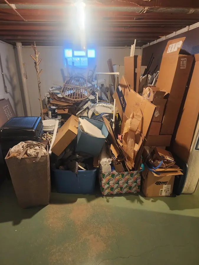 Roll-off dumpster container at job site for Yard Waste Dumpster Rental in East Richmond Heights